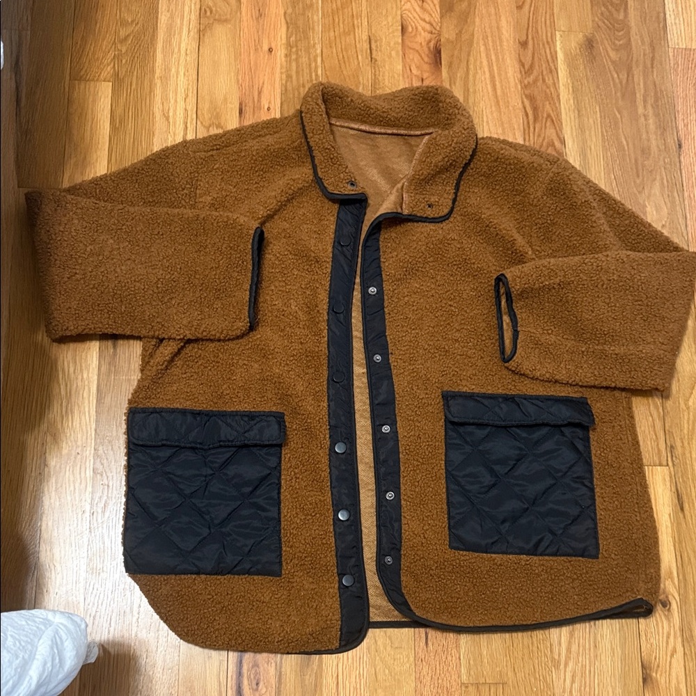 Women’s Brown and Black Jacket
